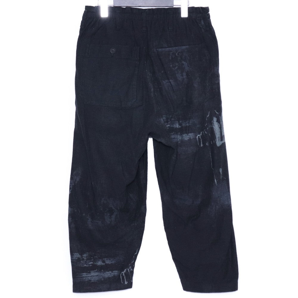 BLACK SCANDAL YOHJI YAMAMOTO 20AW Graphic Pants Black Size 2