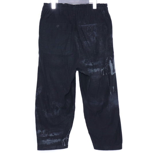 BLACK SCANDAL YOHJI YAMAMOTO 20AW Graphic Pants Black Size 2