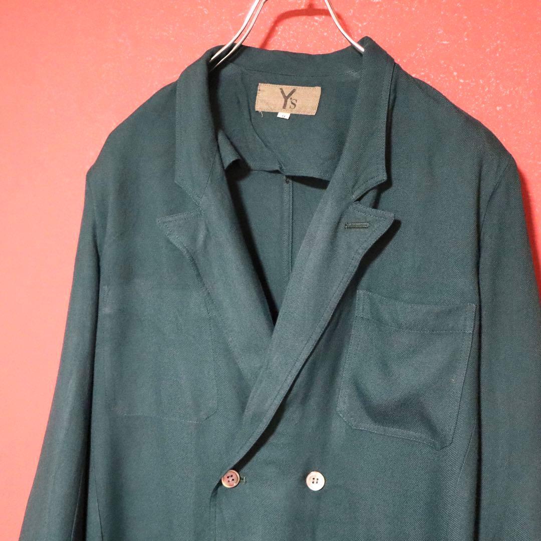 Yohji Yamamoto 80s Vintage Green Double-breasted Size 9