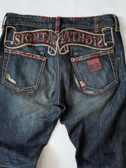 MARITHÉ+FRANÇOIS GIRBAUD Back Design Denim Jeans Size S