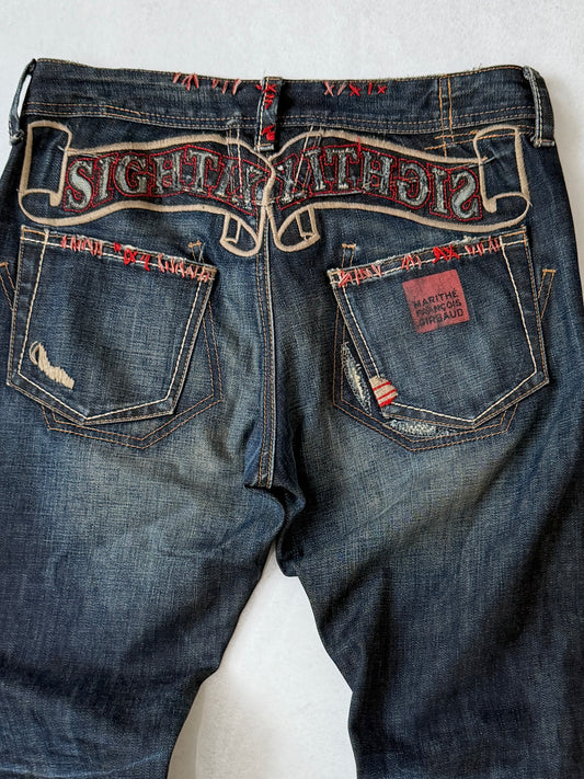 MARITHÉ+FRANÇOIS GIRBAUD Back Design Denim Jeans Size S