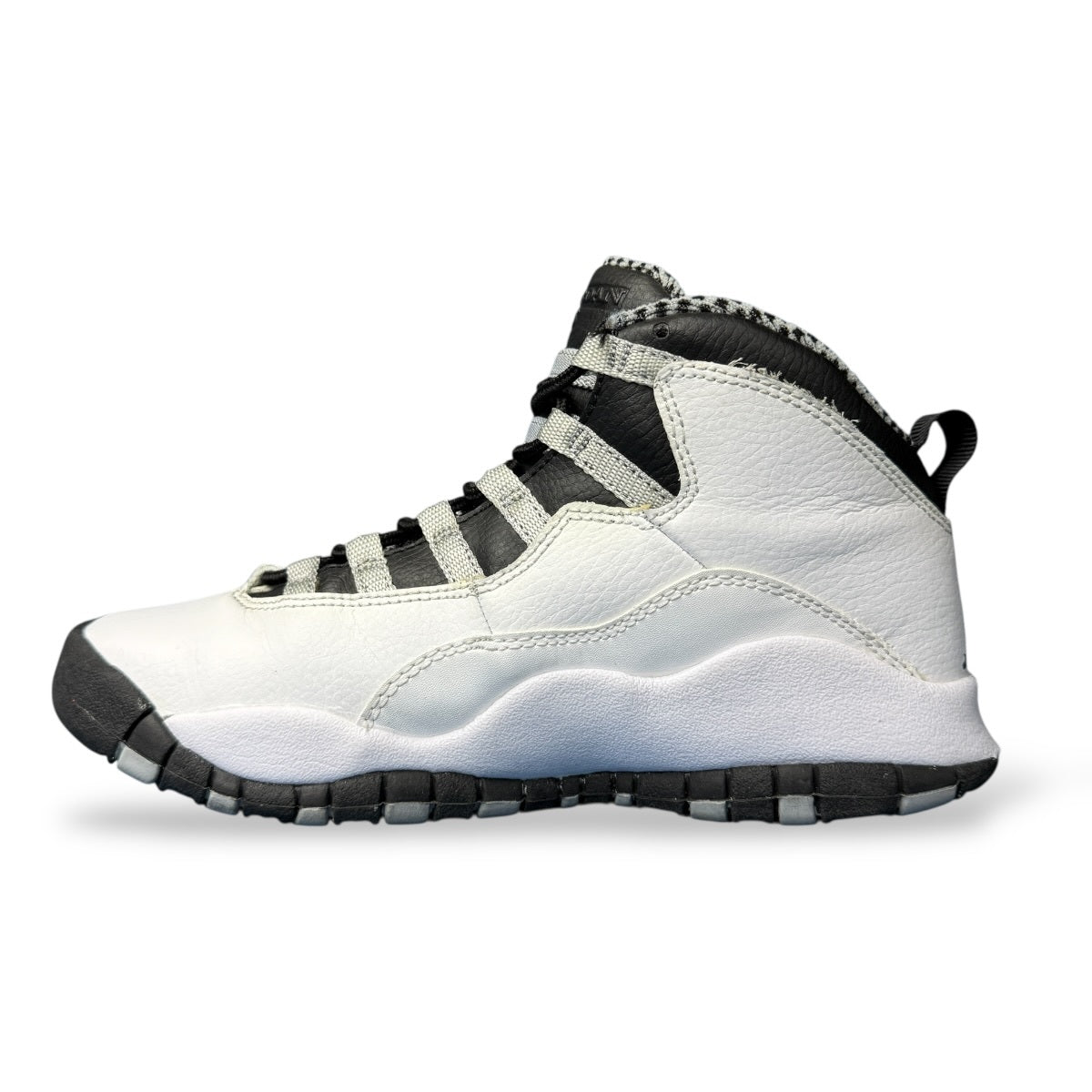 Nike 10 Steel Air Jordan Sneakers Black x White