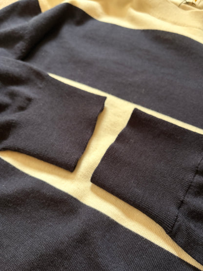 DRIES VAN NOTEN Wool Modernist Multi-Border Sweater