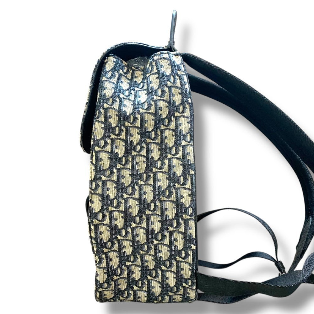 Dior Gray Gallop Oblique Jacquard Backpack Size F