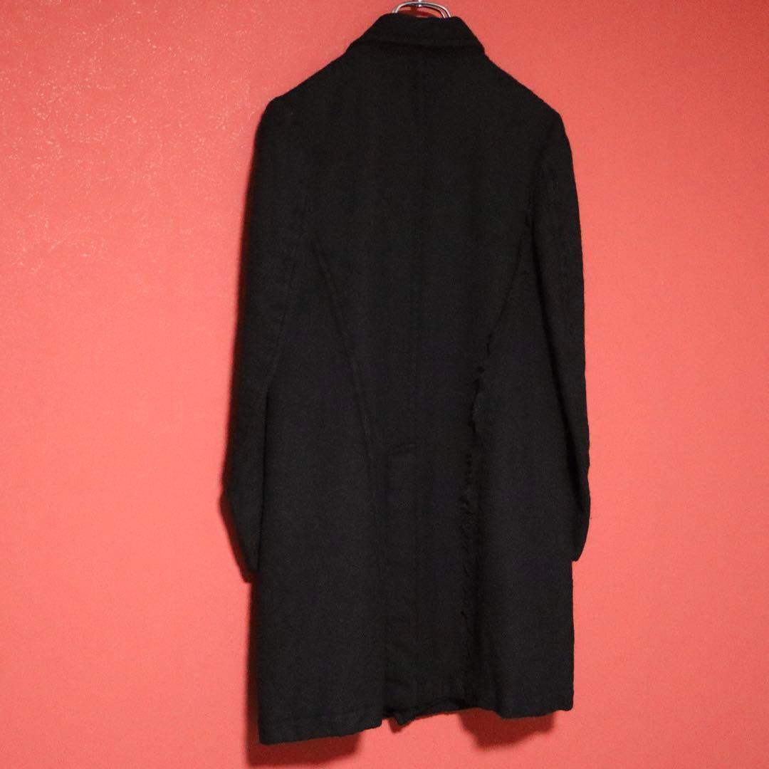 Yohji Yamamoto Y's Inside-Out Wool Chesterfield Coat Size 1