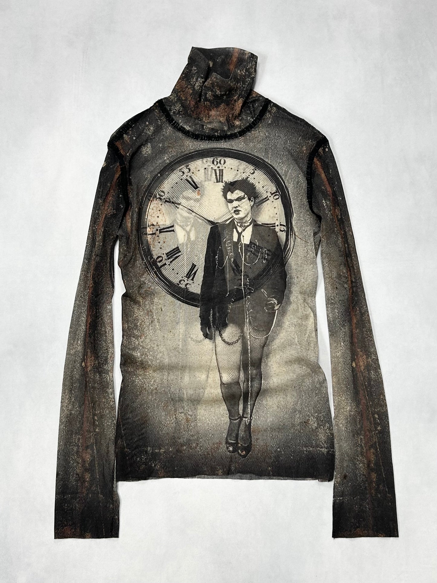 Jean Paul GAULTIER HOMME Clock Woman Top (F/W03) Size 48