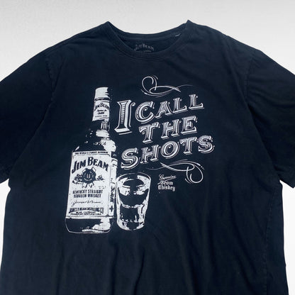 JIM BEAM Short Sleeve T-Shirt Black Size 2XL