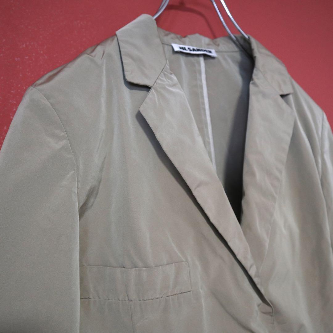 Jil Sander Beige Glossy Polyester Nylon Tailored Size 42