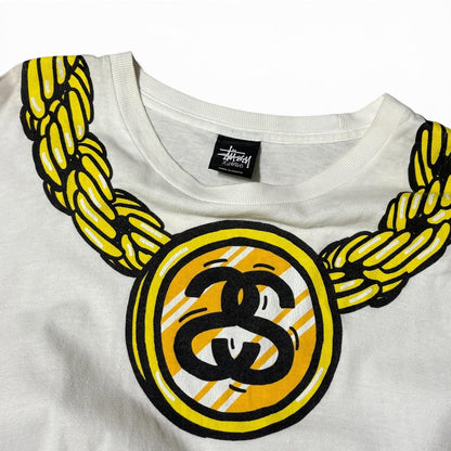 Vintage Stussy S/S Tee White Size XL
