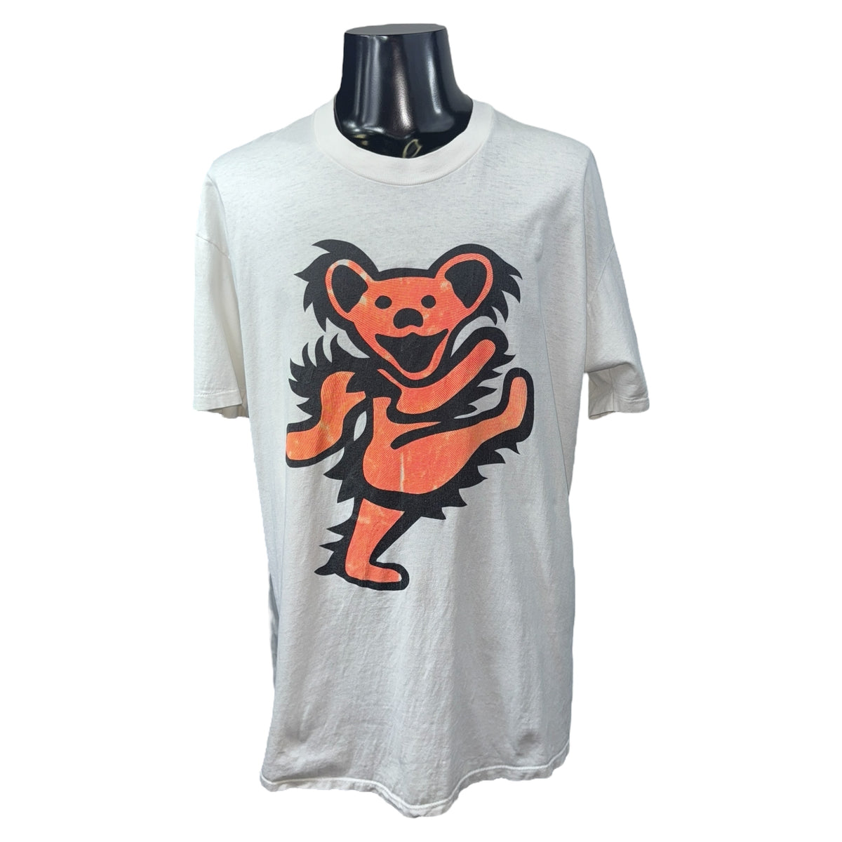 GRATEFUL DEAD Vintage Dancing Bear White T-Shirt Size XL