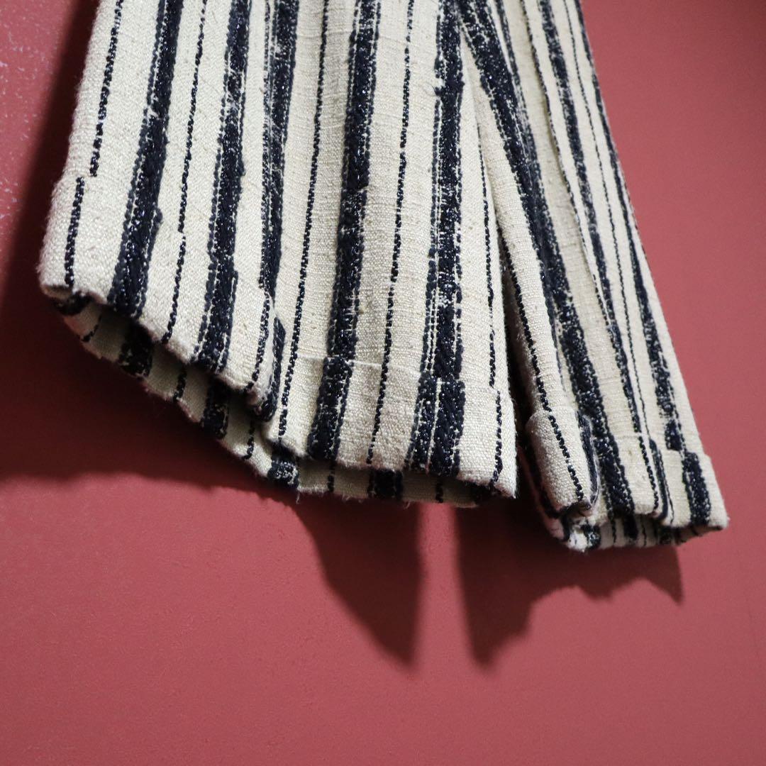 Christian Dior Striped Silk Blend Wide Pants Size 40