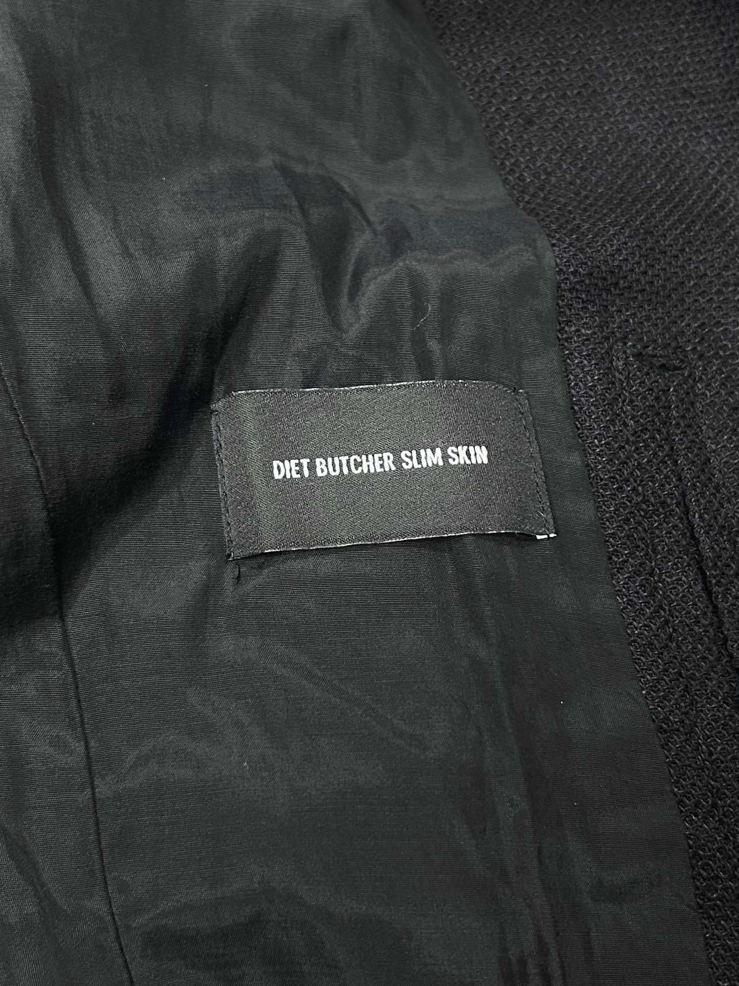 Diet Butcher Slim Skin Linen Double Rider Jacket Size 1