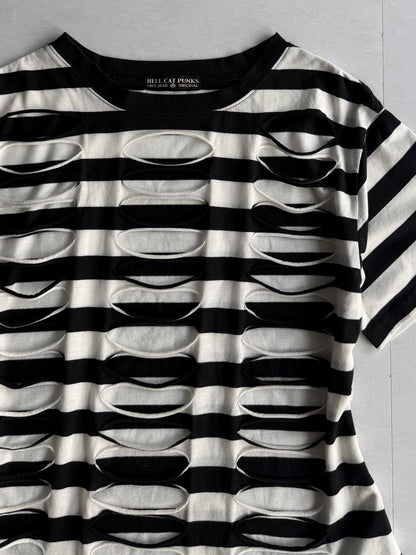 HELL CAT PUNKS Damaged Border Tee Size FREE