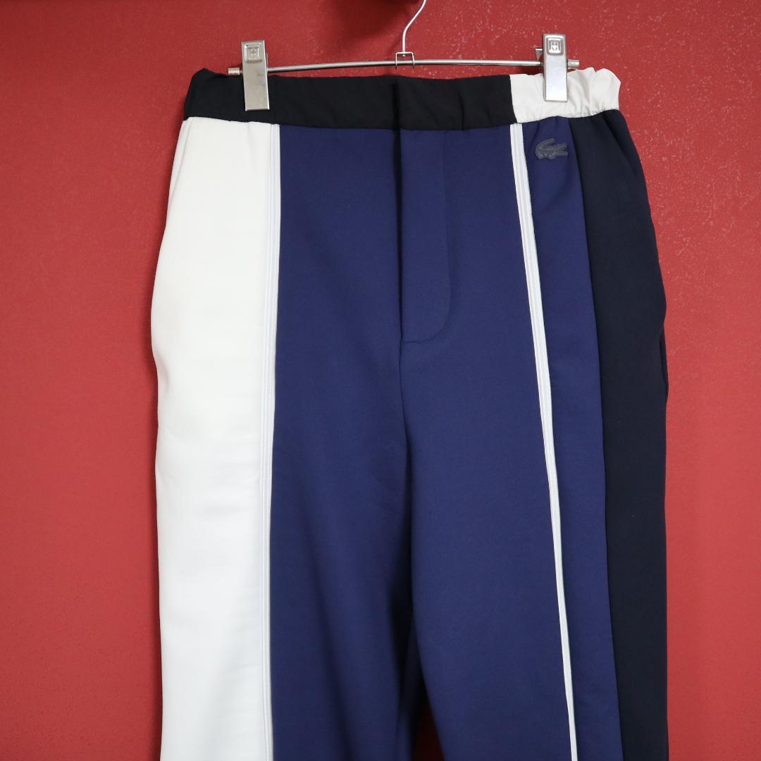 Lacoste Runway Collection Navy Wide Track Pants Size XS