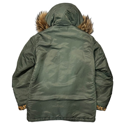 WTAPS 10AW N-3B Fur Military Jacket Khaki Size M
