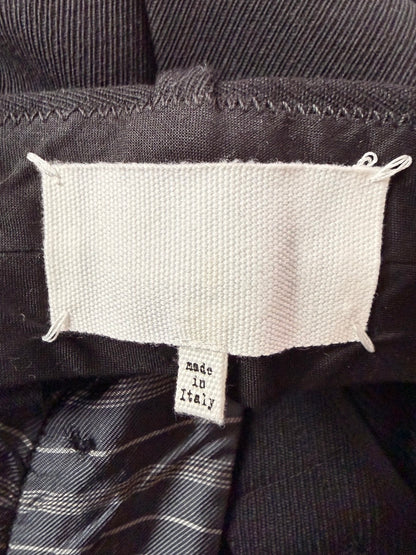 Martin Margiela Wool Mohair Plain White Tag Pants Black