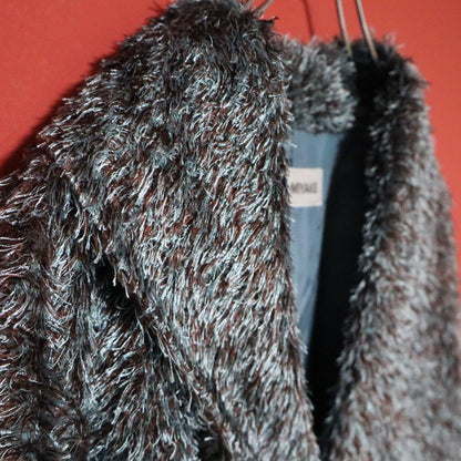 ISSEY MIYAKE 98AW Archive Shaggy Long Coat Size L