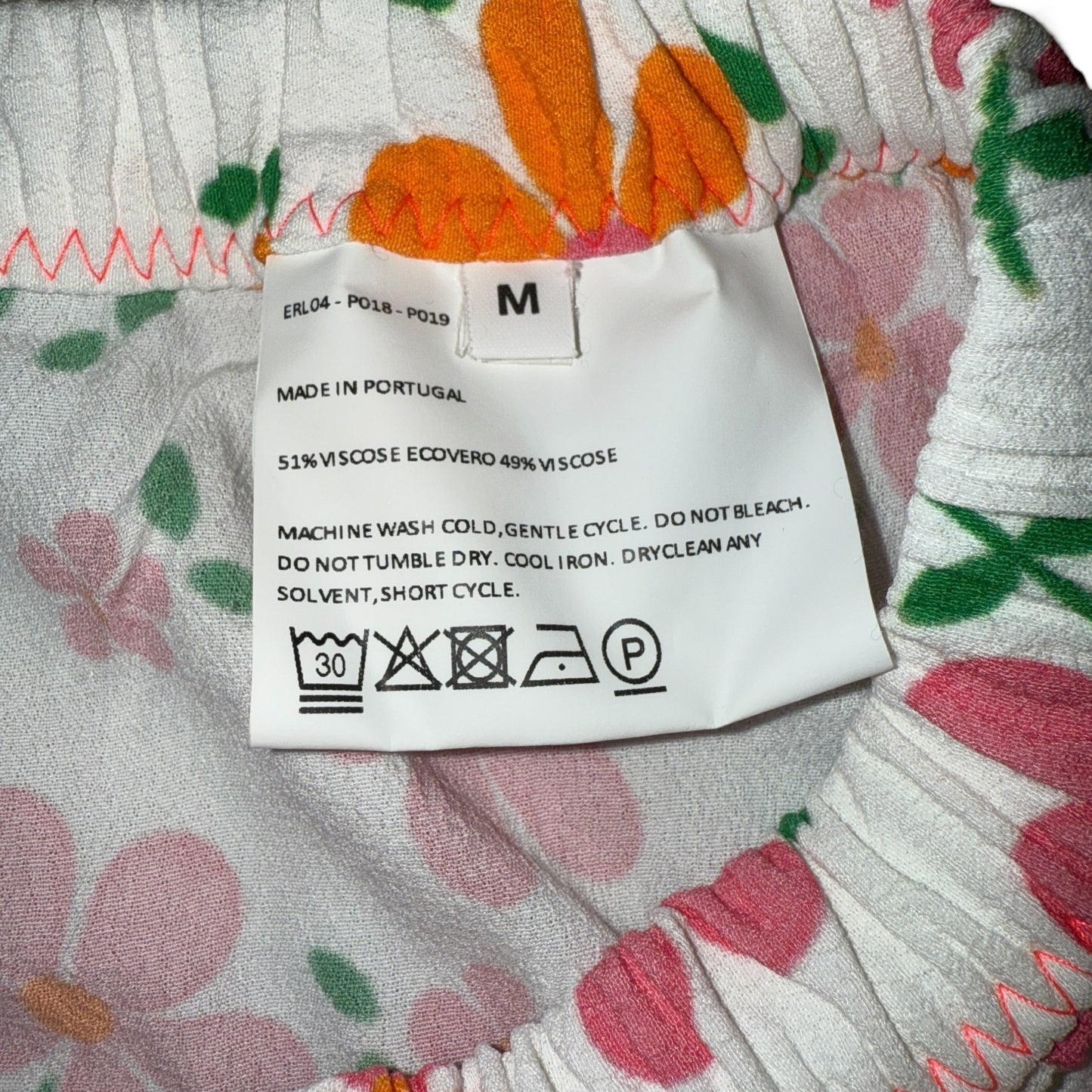 ERL Floral Print Crepe Trouser Pants Size 32