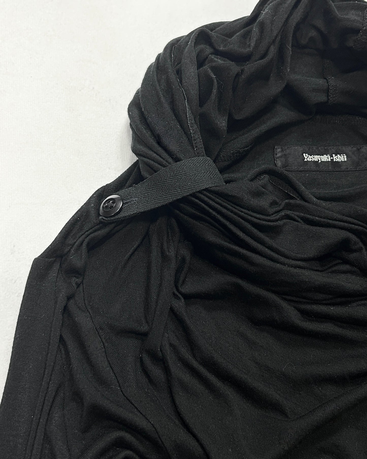 Yasuyuki Ishii Convertible High Neck Tencel Top Size 46