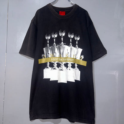SWAGGER Black Print T-Shirt Size M