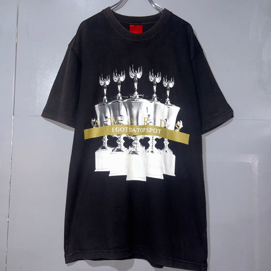 SWAGGER Black Print T-Shirt Size M