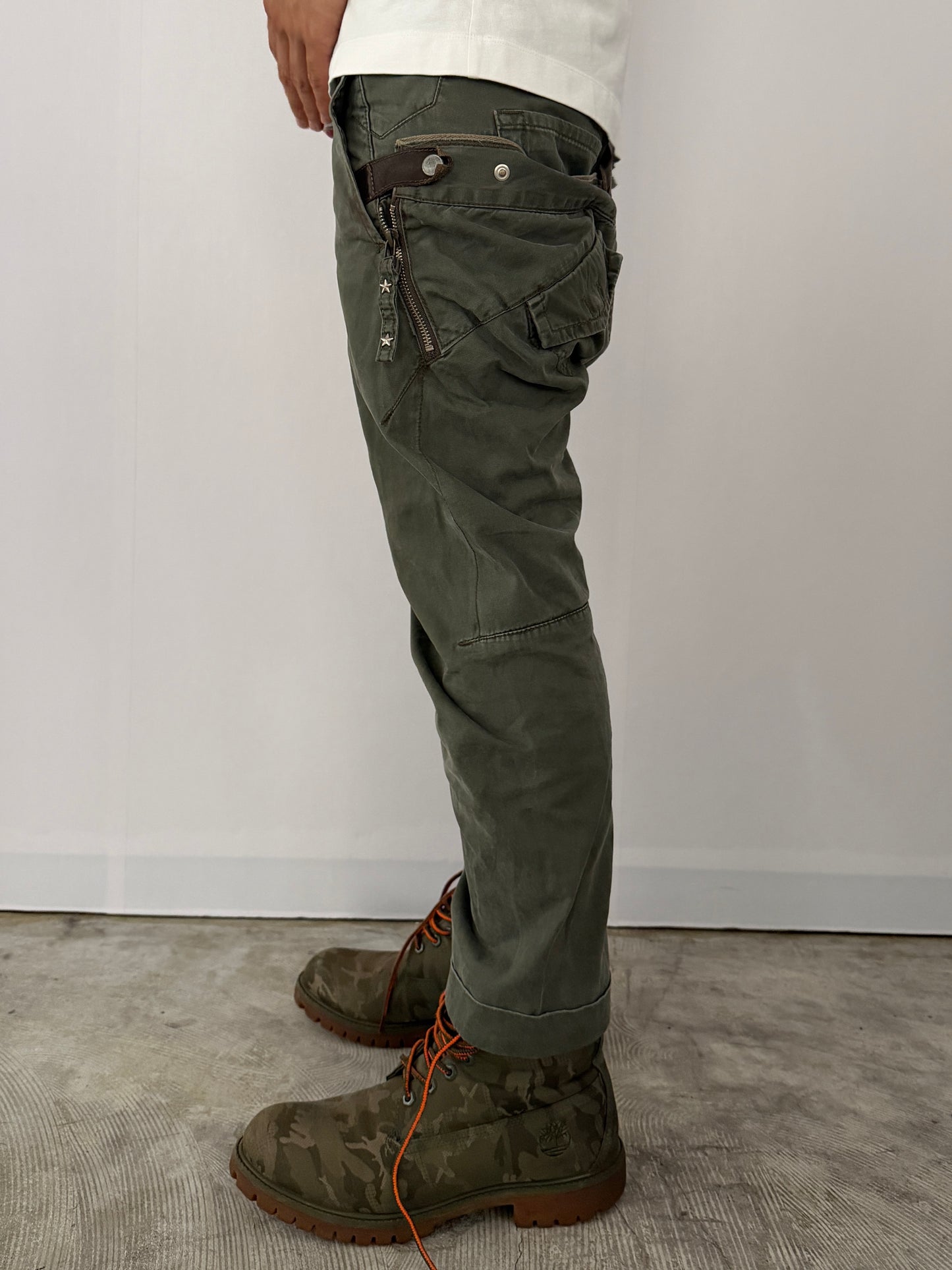 Marithe + Francois Girbaud Layered Cropped Pants Size S