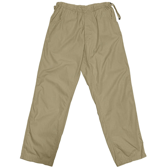 GOODENOUGH 2000s Cotton Drawstring Trousers Beige Size M