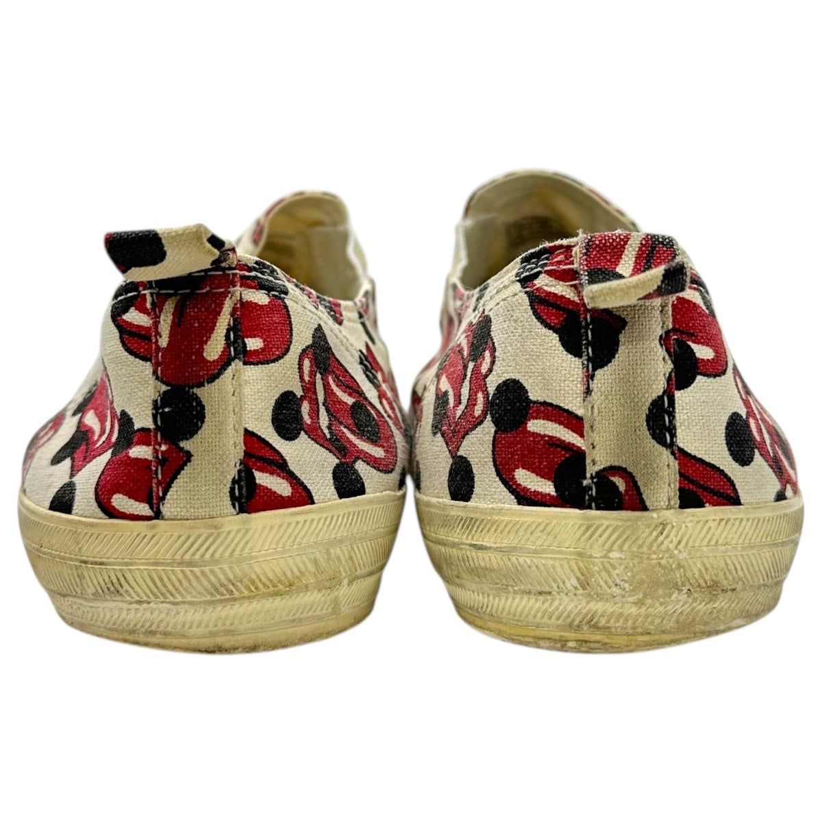 COMME des GARCONS HOMME PLUS 06SS Ivory Red Sneakers Size 27.0cm