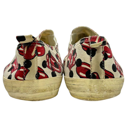 COMME des GARCONS HOMME PLUS 06SS Ivory Red Sneakers Size 27.0cm