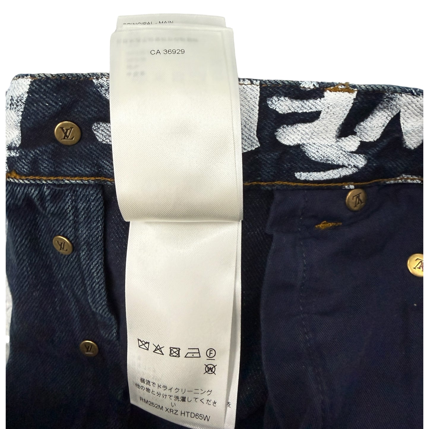 LOUIS VUITTON 25AW NIGO x Pharrell Denim Pants Size 30