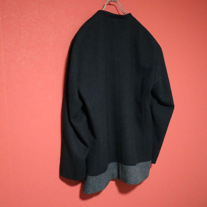 ISSEY MIYAKE MEN 11AW Bicolor Mao Collar Jacket Size 5