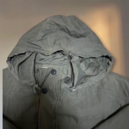 Christian Dior Khaki Military Quilted Hooded Coat