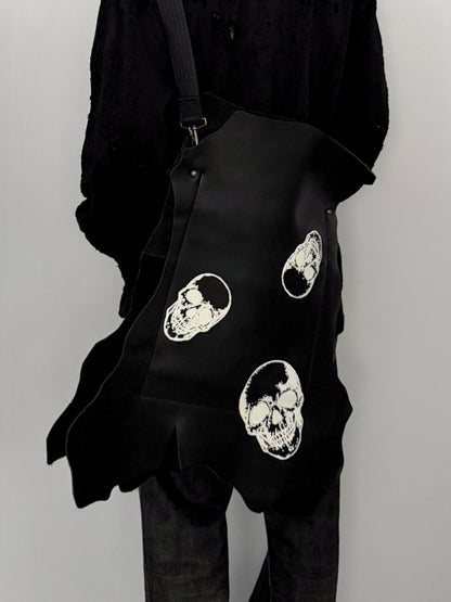 Beauty Beast Black Skull Bag