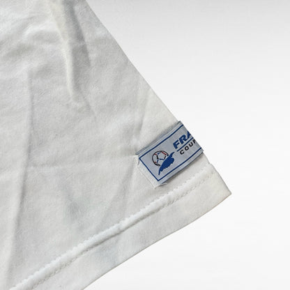 France 98 90s Short Sleeve T-Shirt White Size L