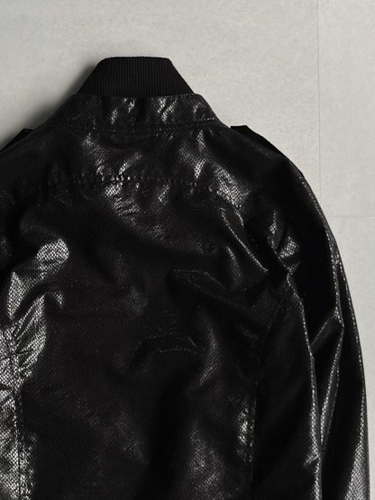 Joyrich Python Faux Leather Jacket Black Size M
