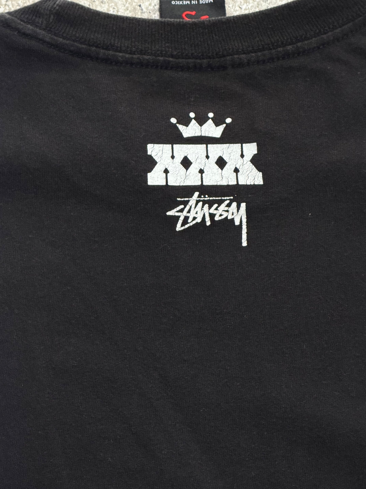 TOWER RECORDS x STUSSY Rainbow Music Is T-Shirt Black Size S