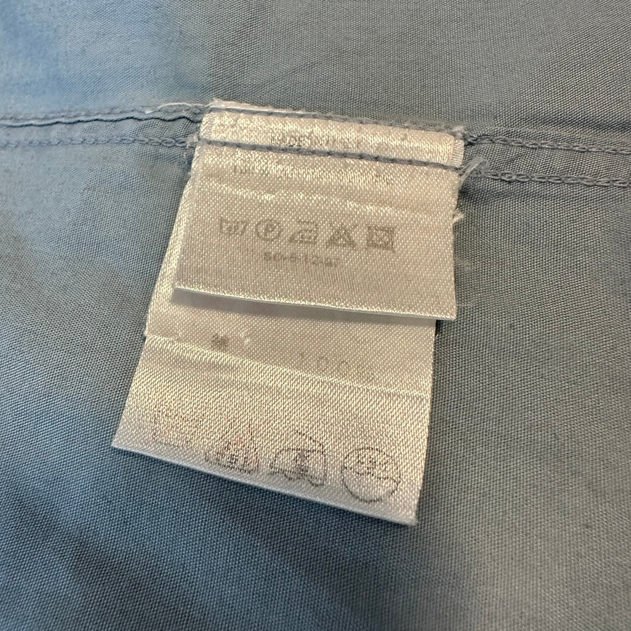 GUCCI 2000s Cotton Stand Collar Jacket Blue-Grey Size M