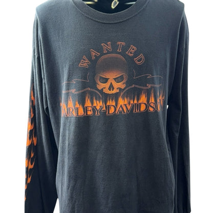 Harley Davidson Vintage Long Sleeve T-Shirt Size L