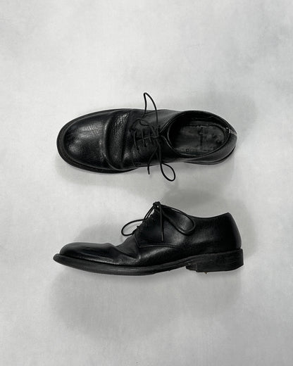 10sei0otto Cracked Leather Derby Shoes Size 10