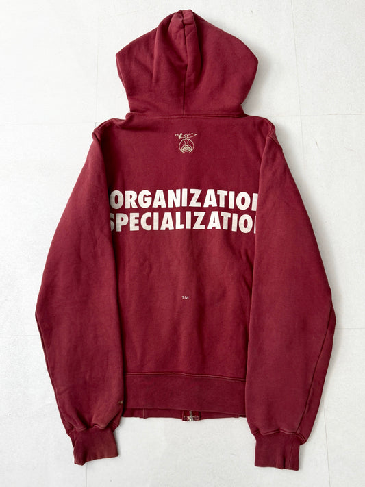 Swagger Cotton Message Design Zip Hoodie Size S