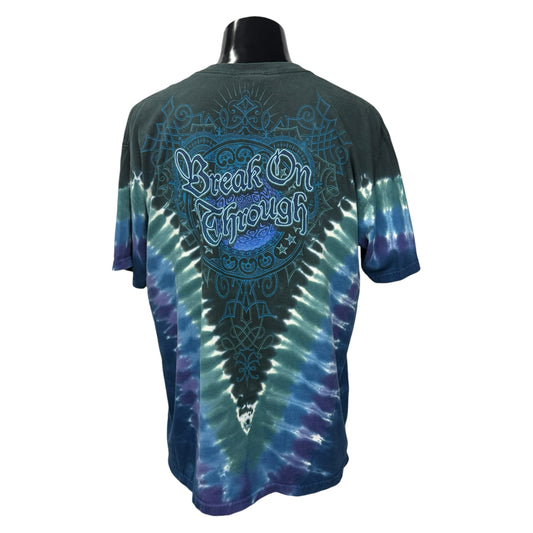 THE DOORS 00s Jim Morrison Tie-Dye T-Shirt Size L