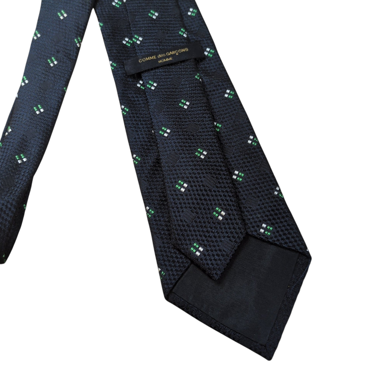 COMME des GARCONS HOMME Keichi Tanaka Argyle Silk Tie Blue