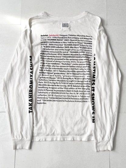 TAKAHIRO MIYASHITA The Soloist Message Design Shirt Cotton