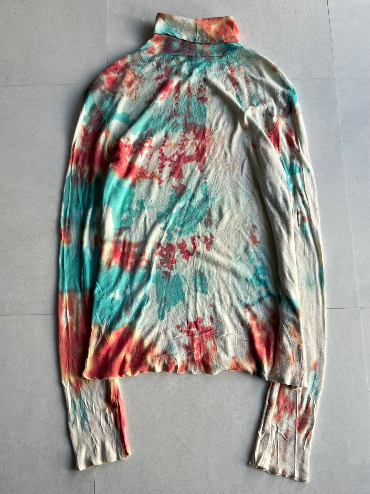 Ralph Lauren Multi Tie-Dye Long Sleeve Shirt Size XL