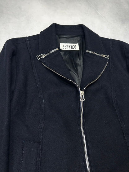 Maison Margiela F/W2006 Full Zip Navy Coat Size 42