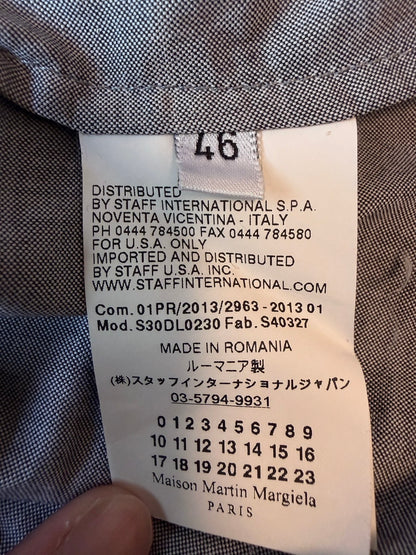 Maison Martin Margiela SS13 Deconstructed Shirt Gray Size S
