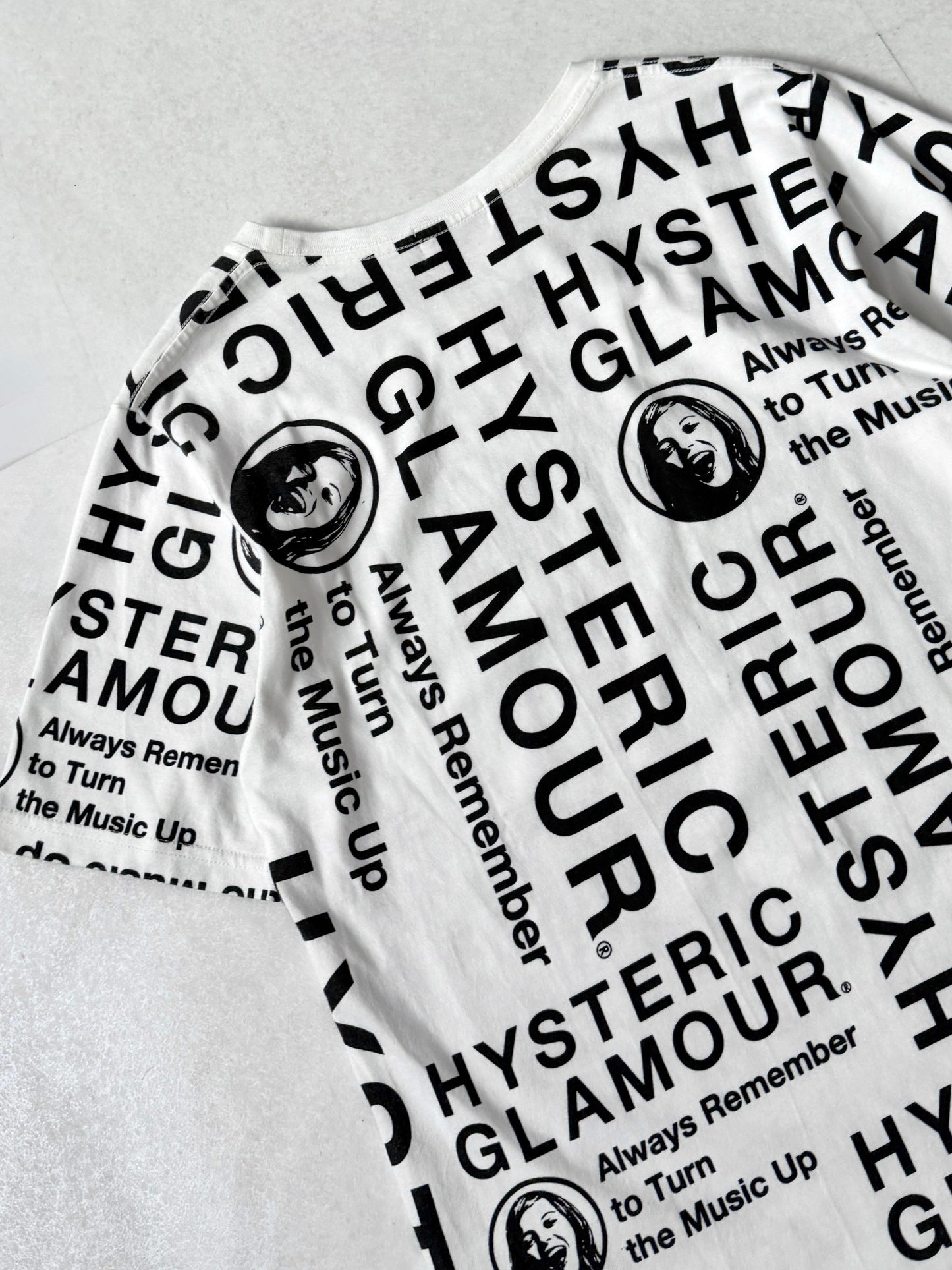 Hysteric Glamour White Graphic T-Shirt Size S