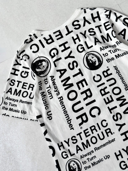 Hysteric Glamour White Graphic T-Shirt Size S