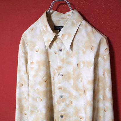 Jean Paul Gaultier Gradation Dot Shirt Beige Size 50