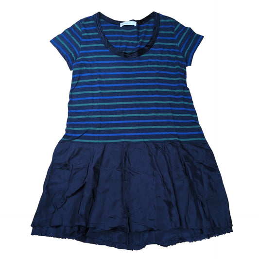 sacai luck Cupro Switching Layered S/S Top Blue Size 2